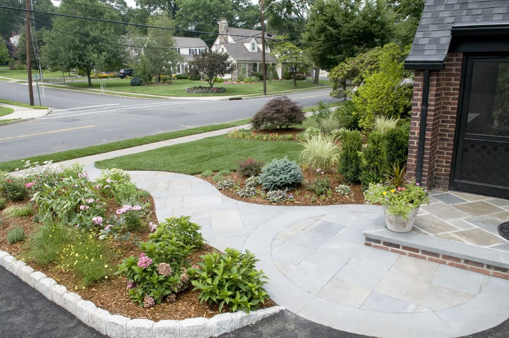 front yard landscape design bergen county nj