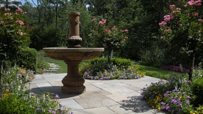 Outdoor water fountain bergen county nj