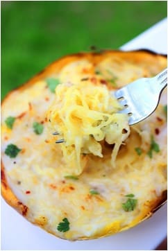 Skinny Spaghetti Squash Alfredo