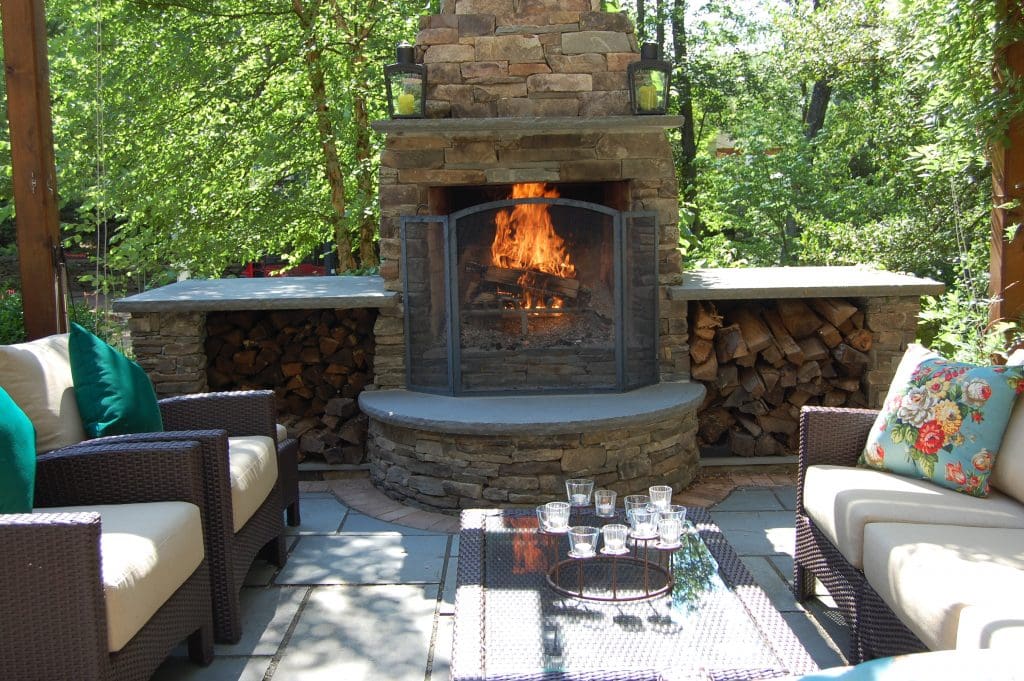 Outdoor Fireplace Design and Installation in Bergen County, NJ Borst