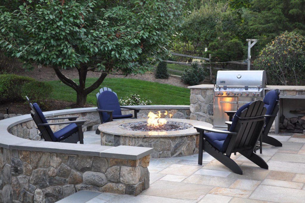 7 Tips for Outdoor Fireplaces or Fire Pits from DiSabatino Landscaping