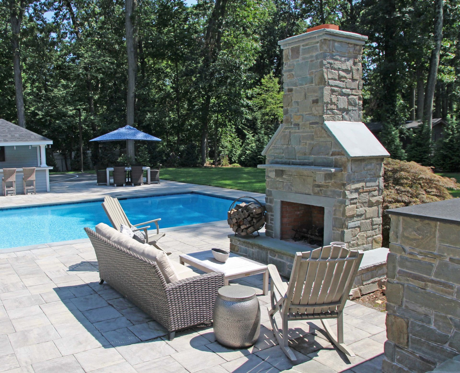 Outdoor Fireplace Design and Installation in Bergen County, NJ Borst